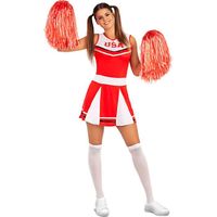 Déguisement pompom girl femme  Cheerleader, Football Américain, École Secondaire, Professions - Rouge