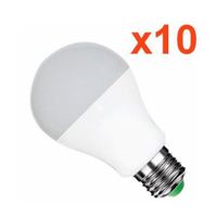 Ampoule LED E27 12W 220V A60 180° (Pack de 10) - Blanc Froid 6000K - 8000K - SILAMP