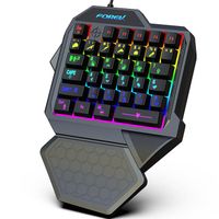 Clavier de jeu à une main TD® Câblé Éclairage coloré Clavier avec repose-main