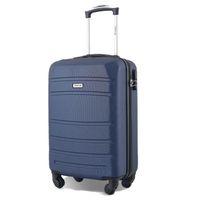 TORTUE - VALISE 55 cm Taille cabine - COQUE RIGIDE - 4 Roues - Valise cabine TAILLE -Marine