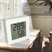 Thermomètre Hygromètre Intérieur Mini Digital Maison Mural Blanc En Stock ABI