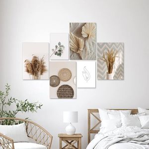 Doafoce Set De 6 Posters Déco Murale Moderne - Toile Haute Qualité, Sans Cadre - Pour Salon, Bureau