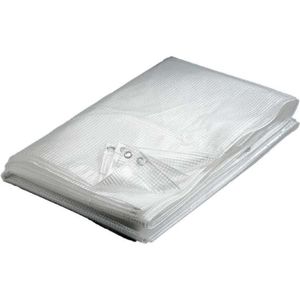 Bâche de Protection Transparente Imperméable en PVC 360g/m² avec Oeillets -  Résistante aux Intempéries (1m x