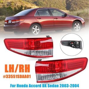 HONDA ACCORD 4 Portes Côté Droit Coupe Feu Arrière Feux Lentille Set 2 Pièce de 1997