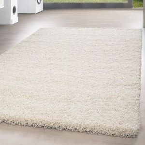 TAPIS Tapis Shaggy - Shaggy Carpet - Couleur Beige - Largeur 160 cm - Hauteur 30 mm