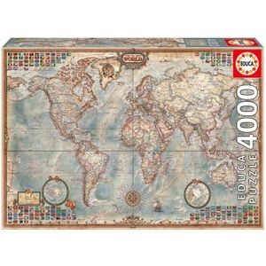 PUZZLE Puzzle - Educa - Mapamundi Historico - 3000-5000 p
