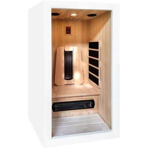 KIT SAUNA  Sauna infrarouge - FRANCE SAUNA - Saulo - 1 place - Émetteurs Quartz et Carbone - Audio MP3/FM