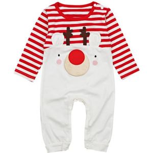 COMBI-PILOTE Combinaison Pyjama renne mignon - Grenouillère Noël - Manche longue - Mixte (bébé)