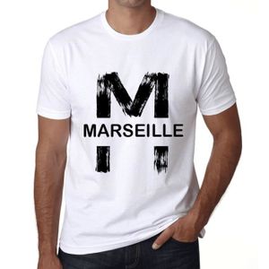 T-SHIRT Homme Tee-Shirt Marseille T-Shirt Vintage