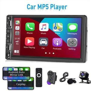 Hikity Carplay Autoradio 1 Din Android Auto avec Ecran Tactile Retractable  7 Pouces Poste Radio Voiture Bluetooth Main Libres avec Mirror Link EQ  USB/TF/AUX + Caméra de Recul : : High-Tech