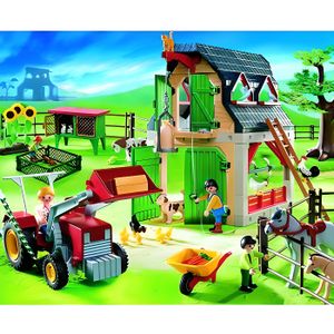 UNIVERS MINIATURE Playmobil - Ferme avec tracteur - Playmobil 4066 -