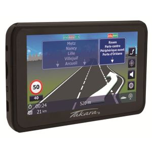 GPS AUTO Navigateur GPS TAKARA GP83 - Cartographie à vie Europe 16 pays - Ecran 4,3 pouces - Guidage vocal