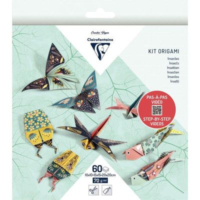 QUARKZMAN 25 Feuilles Papier Origami Recto-Verso 19.5x19.5cm Bleu Lac - 70gsm Pour Artisanat Et Créations