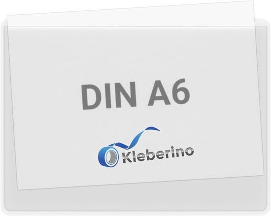 Casier De Rangement Plastique Pochettes Autocollantes Transparentes - Lot 52 - 7,6x12,7cm - PVC - Organisation Pochettes Transparentes