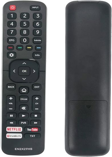 Fernbedienung Für Hisense Smart TV – EN2X27HS, Mit Netflix/YouTube-Tasten, Kompatibel Mit Vielen Modellen