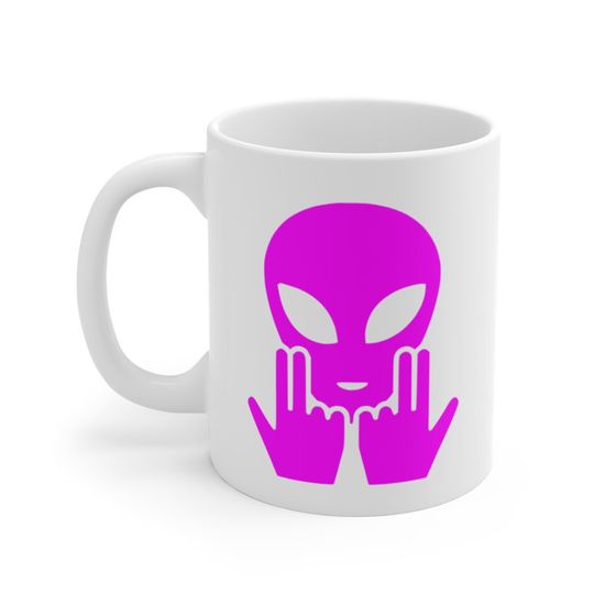 Mug Personnalisable Alien Avec Signe Jul - Tasse Humoristique Originale, Cadeau Geek (Noir)