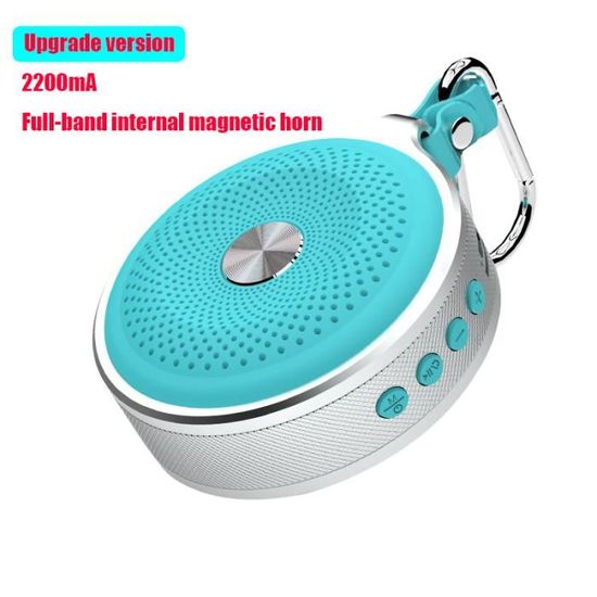 Dissot Mini Haut-Parleur Bluetooth Portable Radio FM 5W Avec Lumière Colorée, Charge Solaire Et Appel Mains Libres - Rose
