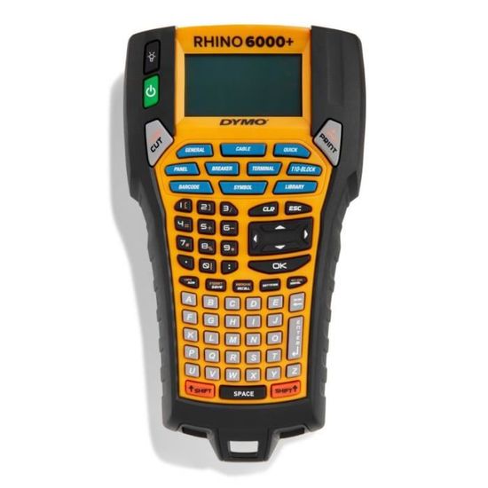 DYMO RhinoT 6000+ RhinoT 6000+, ABC, Direct thermal, Wired, Yellow - 3026981229664