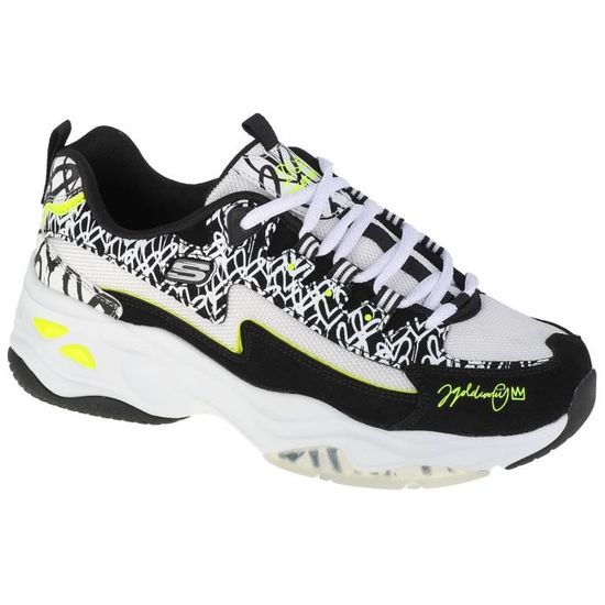 Sneakers SKECHERS Uno 2 232349 BKGD Homme Noir Lacets Cuir Plat Noir Cdiscount Chaussures
