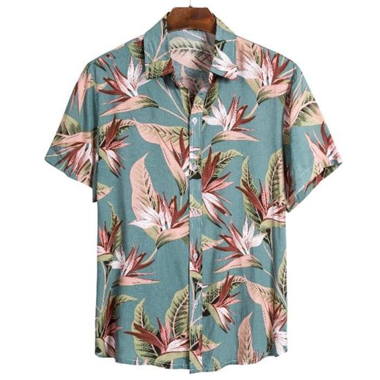 Chemise de pêche homme RealTree corail manches courtes bouton devant