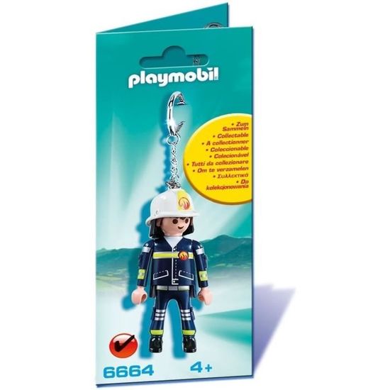 Playmobil Objets divers 6664 pas cher, Porte-clés Pompier