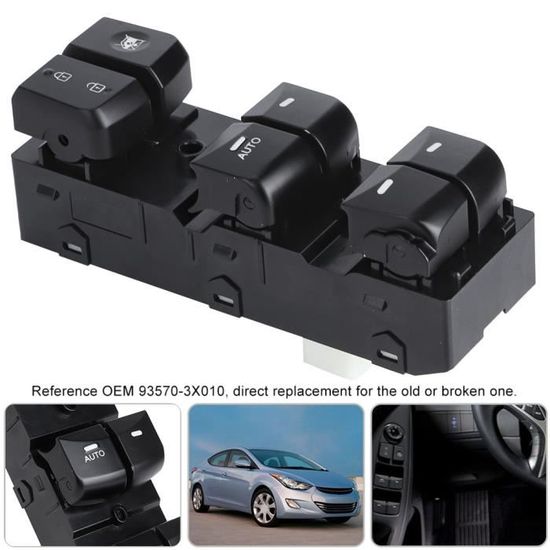 Interrupteur Lève-vitre Avant Gauche Qiilu Pour Mercedes GL/ML/R (2007-2012) – Commande électrique Fenêtre – Remplace 2518300290