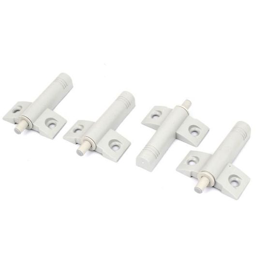 Lot De 2 Loquets Poussoir Pour Armoire - Amortisseur Fermeture Automatique - Alliage De Zinc - Dimensions 6.5x4x2 Cm
