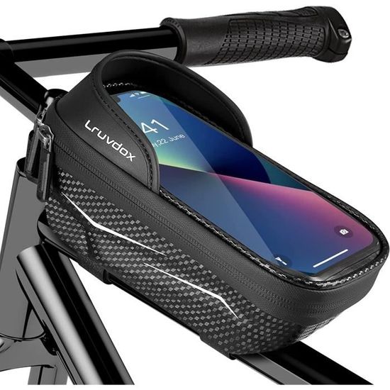 Sacoche pour Cadre de vélo, multifonctionnelle, matériau EVA Durable, Support pour téléphone à écran Tactile en TPU, Convient aux vélos de Montagne et de Route (Déballage Rapide
