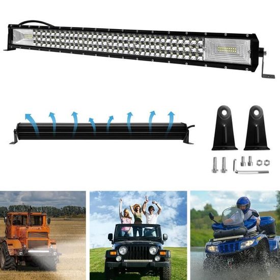 Barre Lumineuse LED 56cm 120W Willpower - Spot Et Inondation 12V-24V Pour 4x4, Camion, Offroad