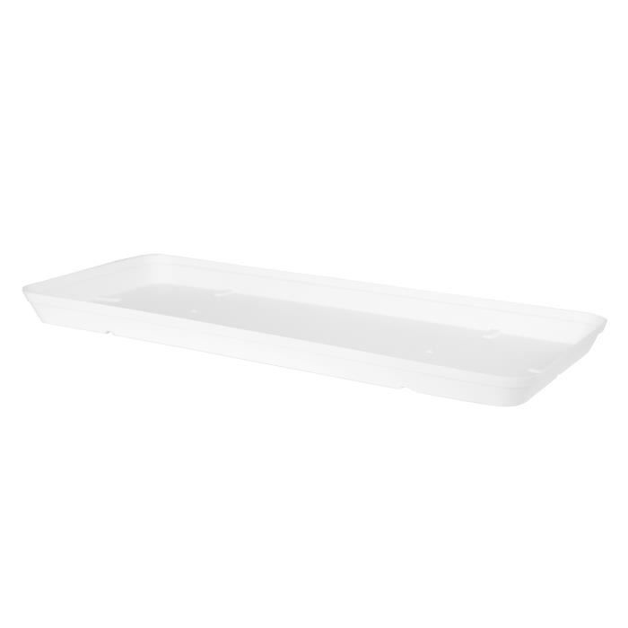 Soucoupe Rectangulaire Capri 50CM Taupe - Rétention D'Eau Pour Jardinière