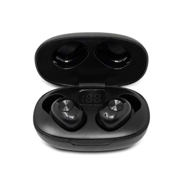 Ecouteurs intra-auriculaires sans fil H-basics - Ecouteurs légers avec microphone, réduction du bruit, Bluetooth