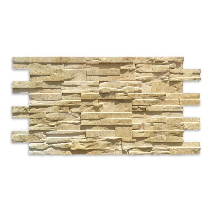 Panneau imitation pierre moderne couvert Luxor 110 x 56 x 3 cm