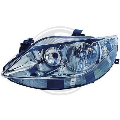 7426080 Feu phare droit ( cote passager ) pour SEAT Ibiza Berline , Sportcoupe de 2009 a mars 2012 Look Origine