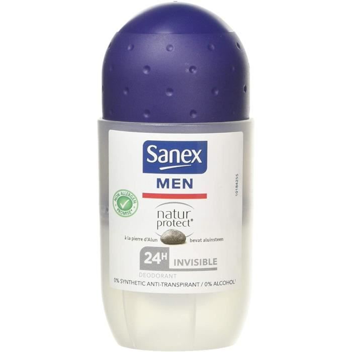 Déodorants et anti-transpirants Sanex Men Déodorant Bille Nature Protect Invisible 24h - 50 ml 74840