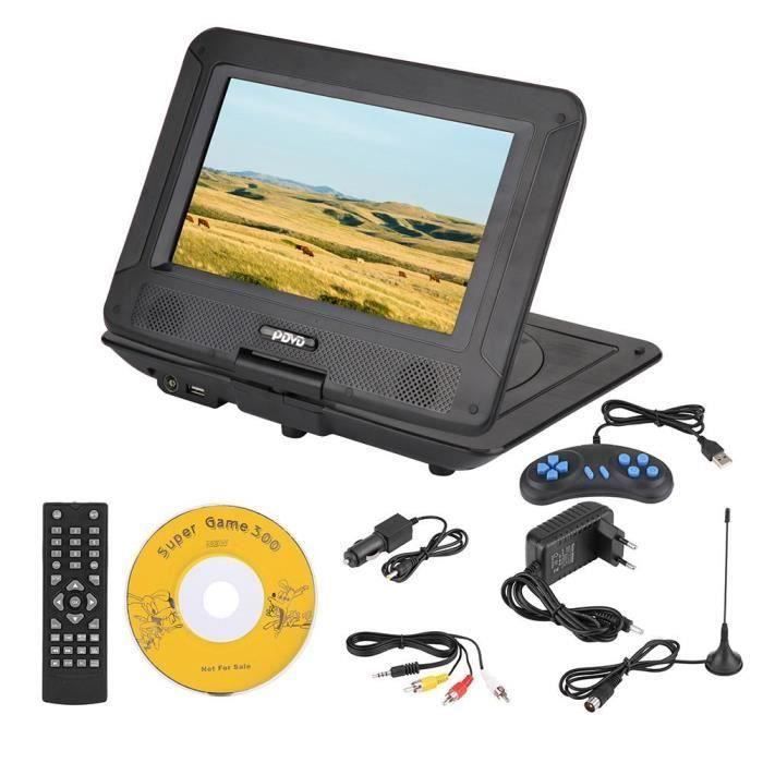 LANQI Lecteur DVD portable 3D stéréo de 9,8 pouces cha?nes de télévision Lecteur DVD HD