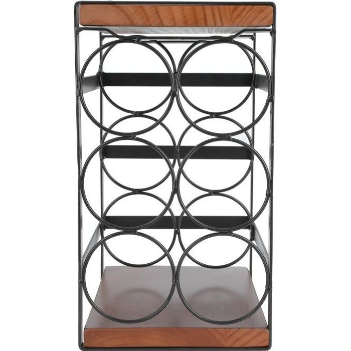 HAJ-Étagère à vin range-bouteilles casier à vin sur pied pour 6 bouteilles-17,7 x 24 x 31,5 cm