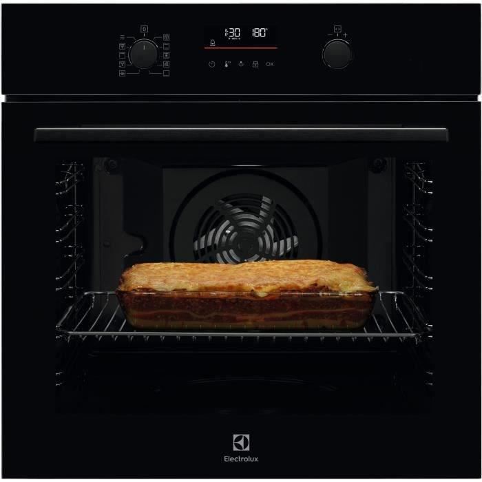 Four multifonction pyrolyse - chaleur tournante pulsée ELECTROLUX - EOF6P46Z - Noir - Porte froide - l67 X L63,5 X H65,4cm