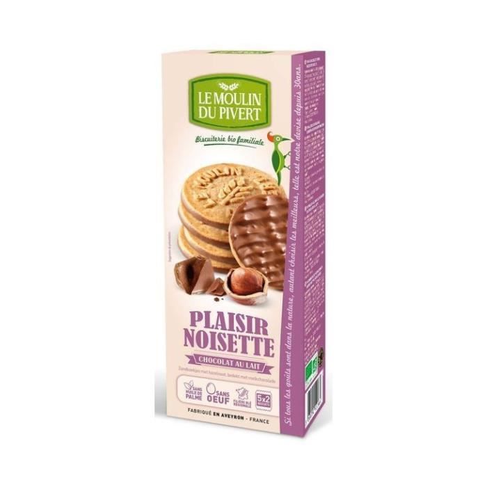 Plaisir noisette nappé de chocolat au lait 130gr
