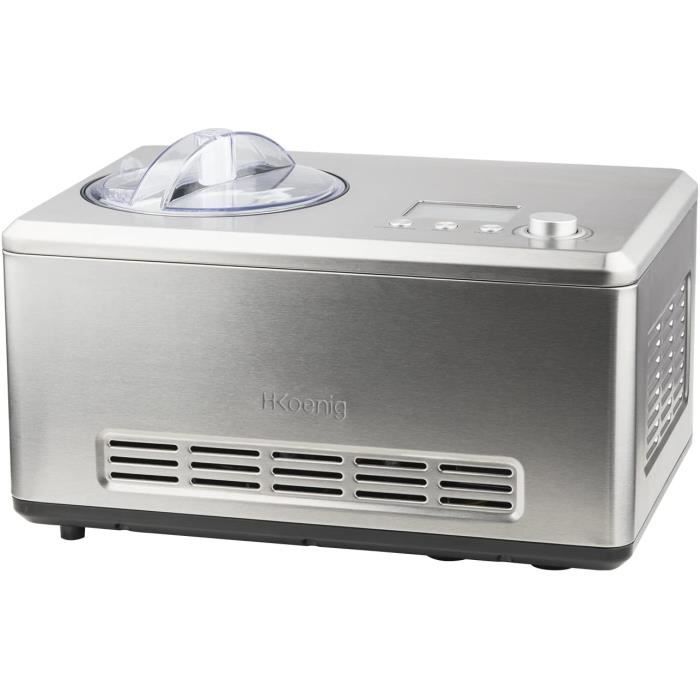 Machine A Glace Et Sorbetiere - Limics24 - Turbine À Professionnelle Hf320 H.Koenig Électrique 2L 180 W- Réfrigérante