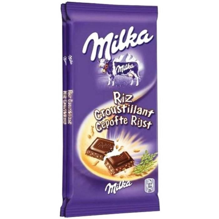 Milka Riz Croustillant 200g (lot de 6) (Lot économique de 6 tablettes)