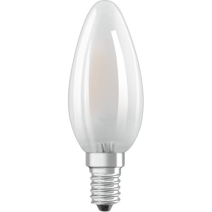 OSRAM Ampoule LED Flamme verre dépoli 2,5W=25 E14 chaud
