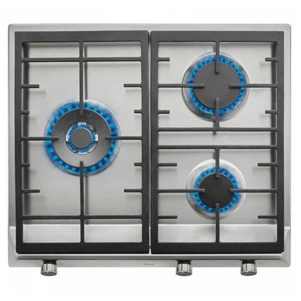 Plaque au gaz Teka 219188 8550W 60 cm Acier inoxydable Noir
