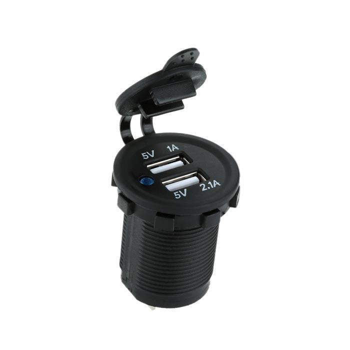 USB double prise chargeur adaptateur alimentation téléphone portable pour voiture camion Minibus Auto moto