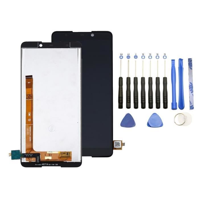 Ecran LCD pour Wiko Lenny 5 Noir + Kit outils 13 pièces