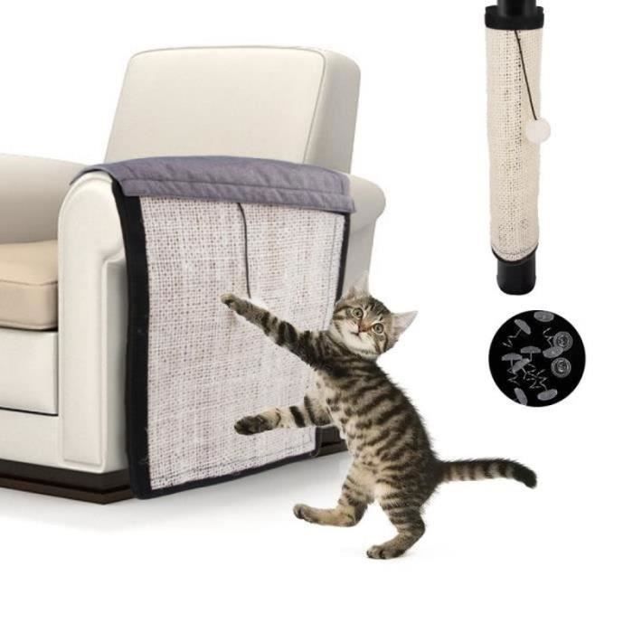 GW22827-Caravan Tapis Griffoir pour Chats Protection de Meuble Sol Mur Outil Anti-Rayures pour Animaux Canapé Chaise