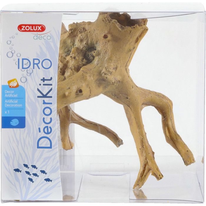Décor. kit Idro racine n° 1. dimension 13.5 x 13.5 x Hauteur 13 cm. pour aquarium.-zolux 14,000000