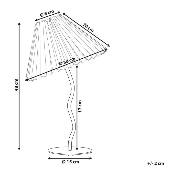 Lampe à poser en métal orange ALWERO