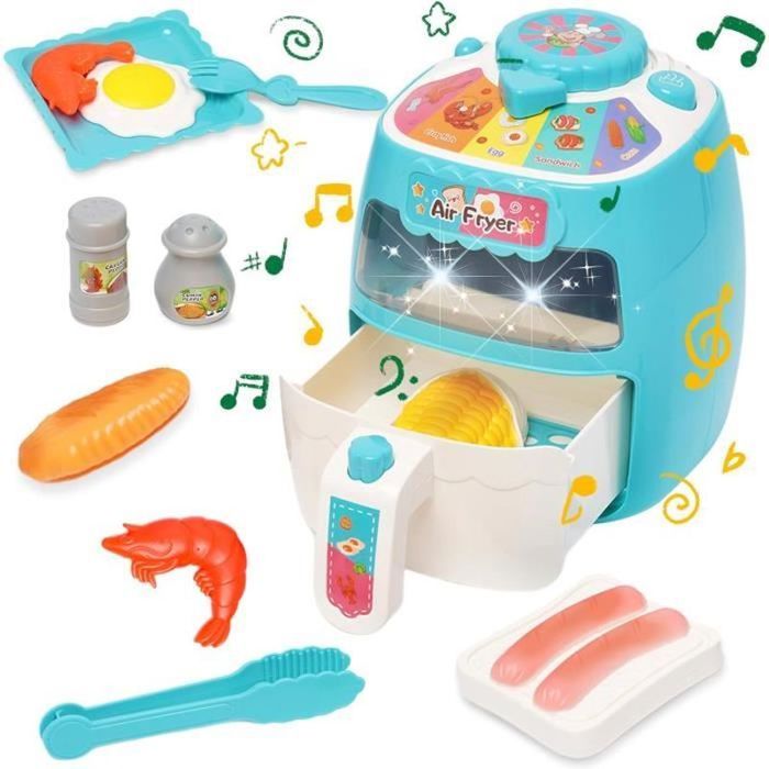 Dinette Enfant Tea Party Licorne - Jeu Rôle Cuisine Dessert Bois Geebiiny