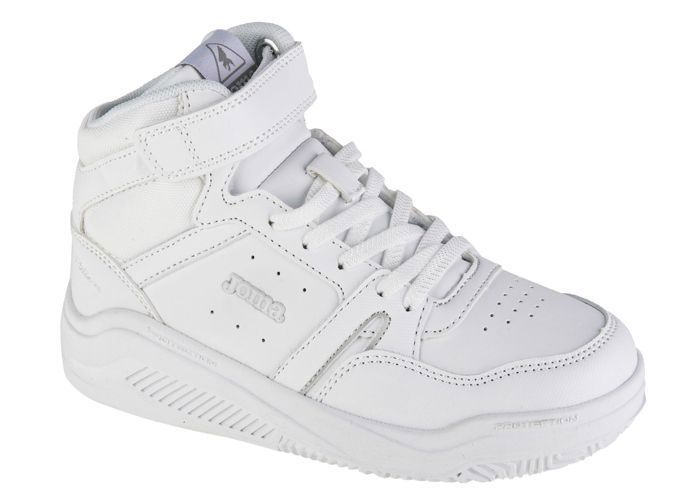 Joma Baskets - JOMA - Platea Mid Jr 24 JPLAMS - Blanc - Synthétique - Fermeture scratch