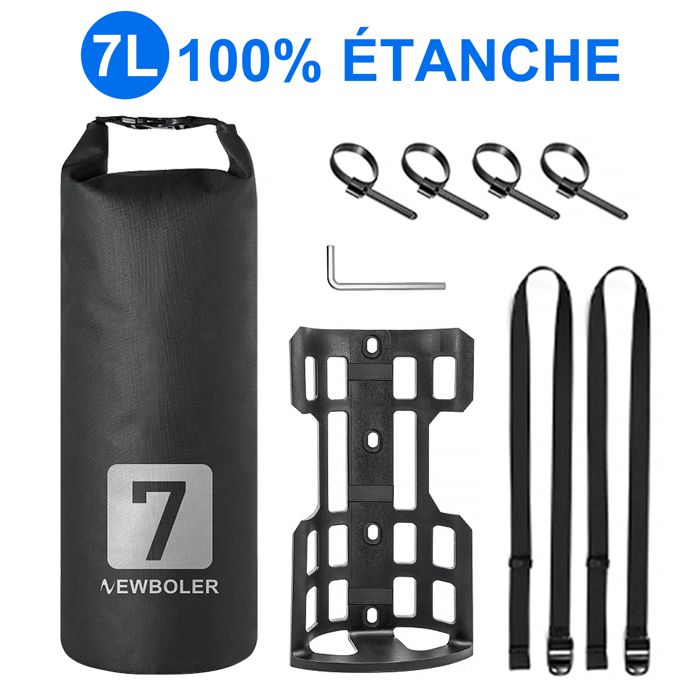 WOZWE Sacoche de fourche de vélo 7L, sac de cyclisme tout-terrain